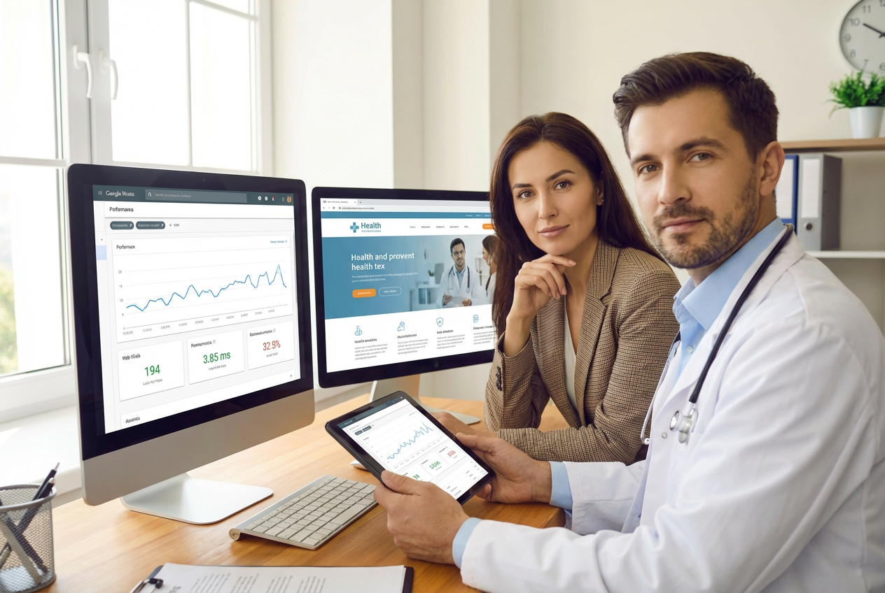 Core Web Vitals: O Fator Decisivo no Rankeamento de Sites Médicos